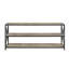 Bibliothèque étagère en métal H 26 po x l 40 po Eulas-288653217-396506115