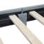 Lit plateforme tapissier grand et simple TG, lit mère et enfant, similicuir