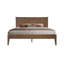 Base de lit grand format avec tête et pied de lit, lit plateforme en bois massif, pieds centraux en métal, 12 sommiers à lattes robustes, aucun sommier tapissier, silencieux et antidérapant, finition bois de grange-229805029-229805028