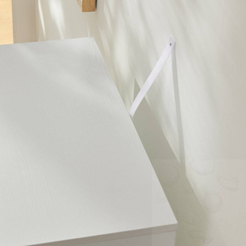 Bibliothèque autoportante avec tablette réglable, White