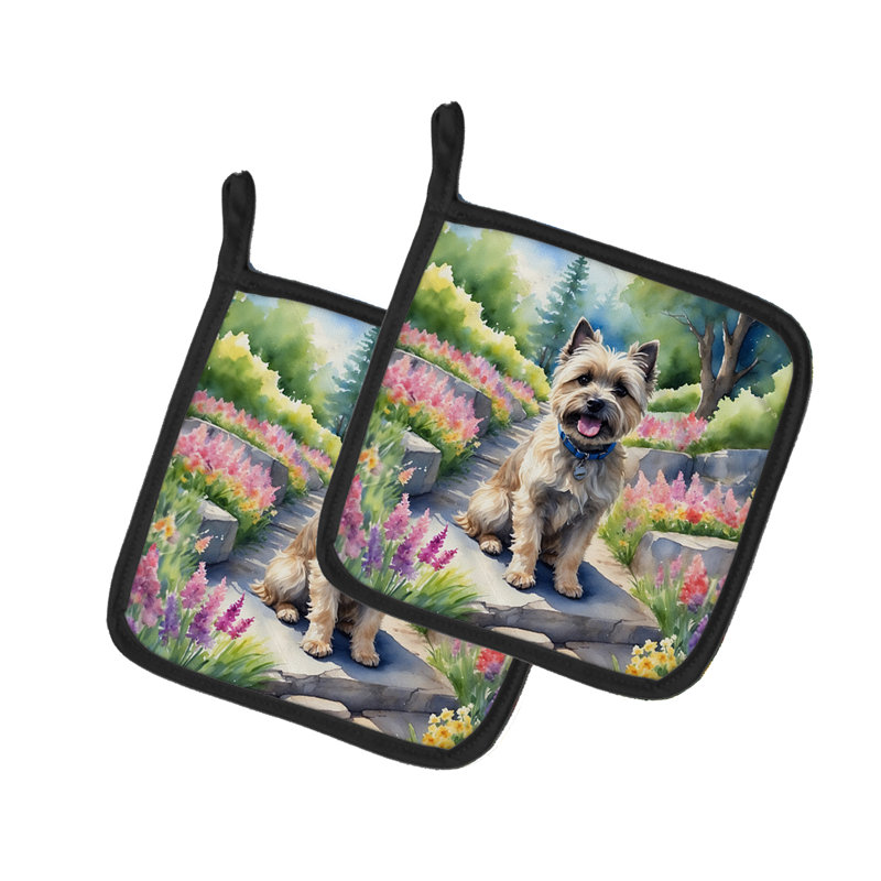 Caroline's Treasures Floral Polyester Potholder Set