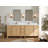 84'' Double Bathroom Vanity with Quartz Top-86798783-90698577
