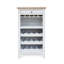 Cleora 12 Bottle Solid Wood Floor Wine Bottle Rack in White