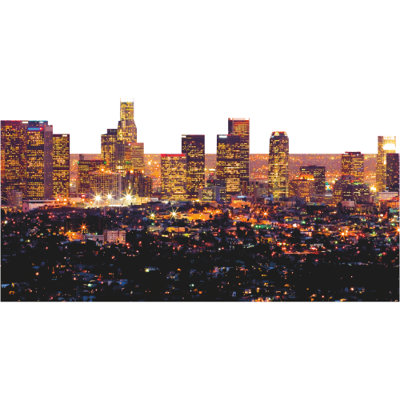 H13712 Los Angeles LA City Skyline Night