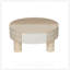 Table basse ronde avec plateau rabattable et rangement caché, parfaite pour les petits espaces et la vie moderne