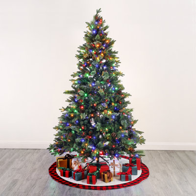 90' H Lighted Artificial Pine Christmas Tree