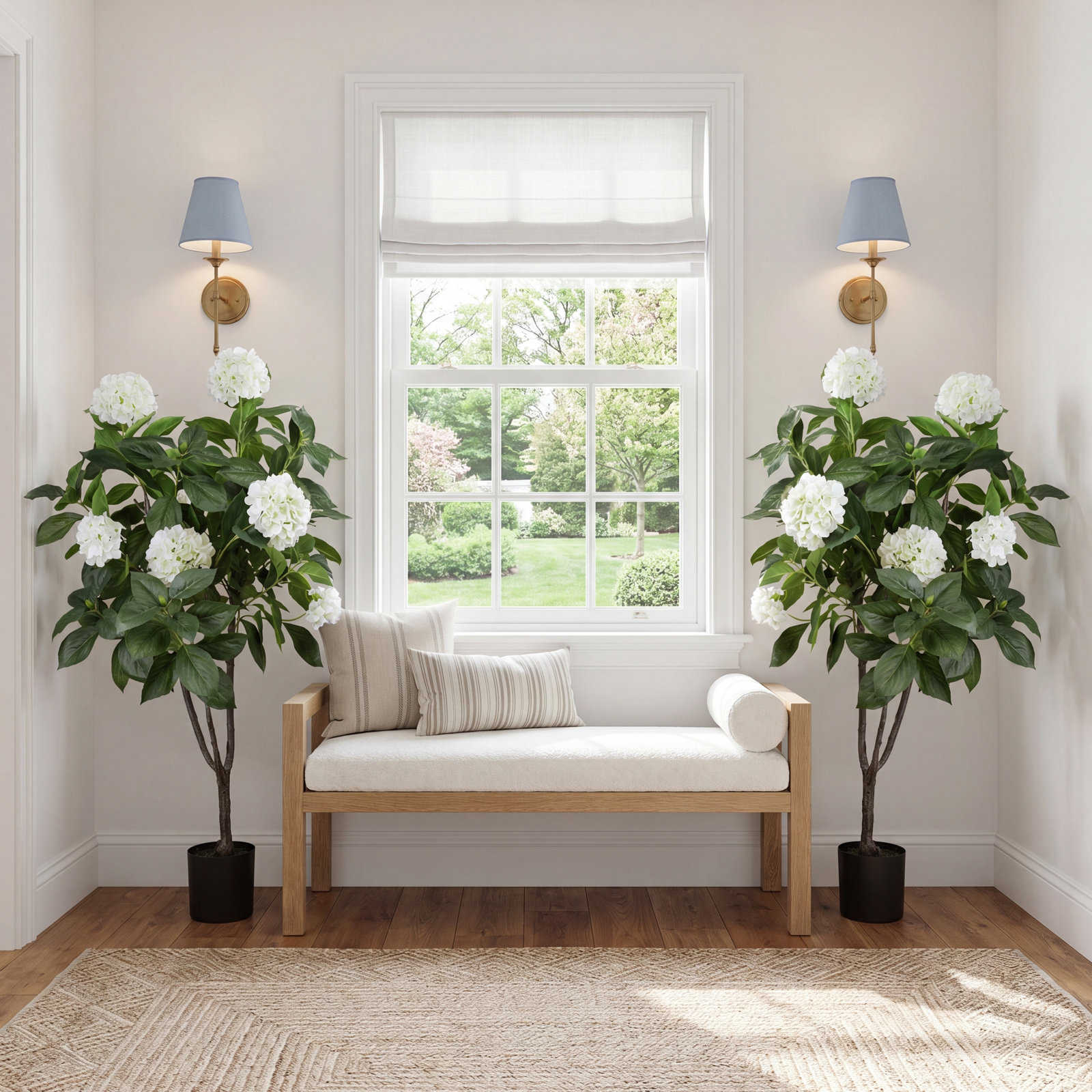 Danao City 59" Hydrangea Tree with Base