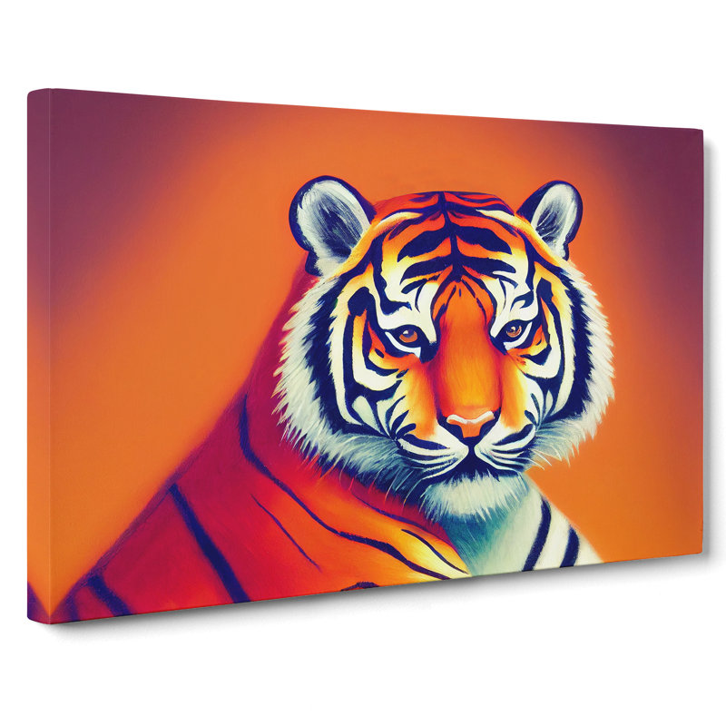 Cosmopolitan Tiger - Wrapped Canvas, 40cm H x 60cm W x 3cm D
