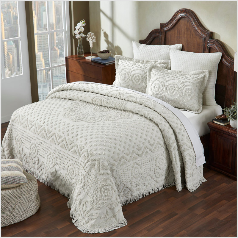 Sage Serenity 100% Cotton Full Bedspread Set