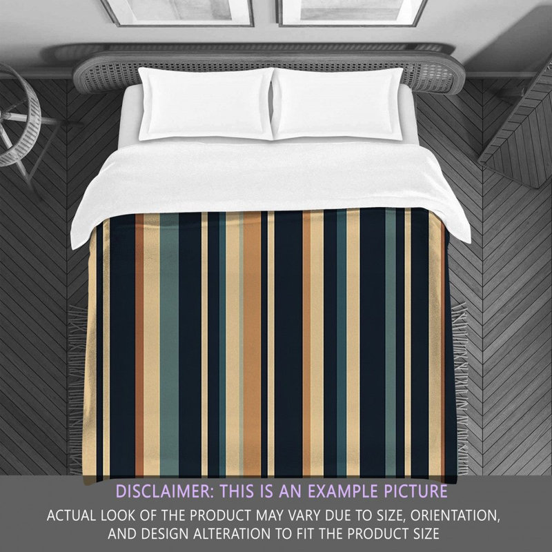 Polyester Striped Comforter, King Comforter