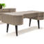 Chloe 74" Grey U-Shaped Executive Desk with Storage-693022921