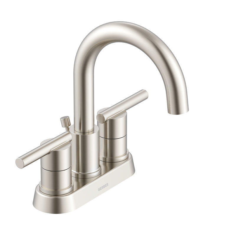 Parma 2-handle Bathroom Faucet with Drain Assembly, Brushed Nickel