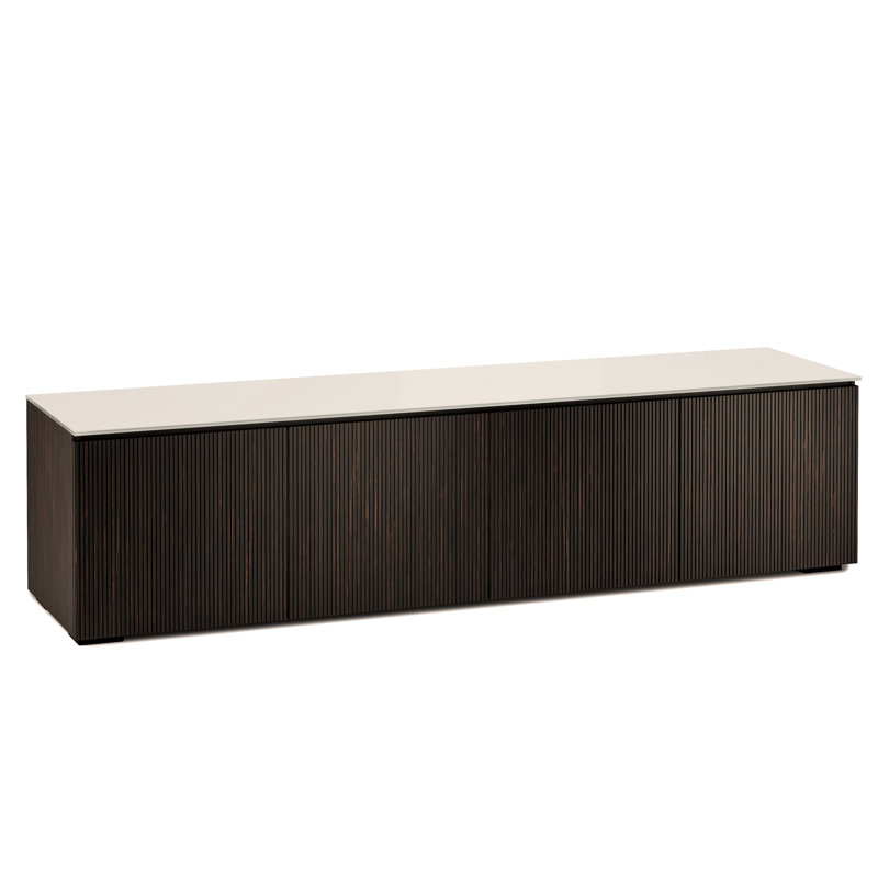 Manhattan 245, Medium Walnut, Matte Taupe, Speaker-Integrated Cabinet - MW/TG