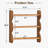 Solid Wood 3-Tier Floating Wall Shelf with Rustic Wavy Edge Design