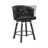 Swivel Upholstered Counter Stool With Metal Frame-1906160425
