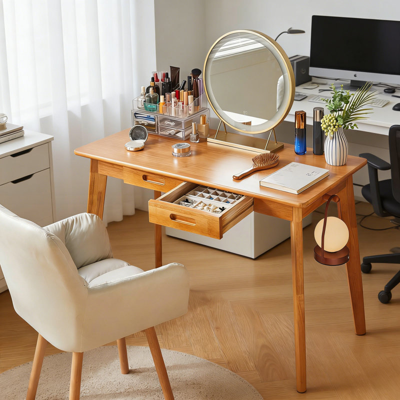 Computer Desk, Brown/Brown