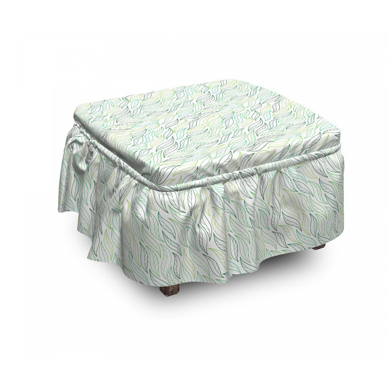 Box Cushion Ottoman Slipcover