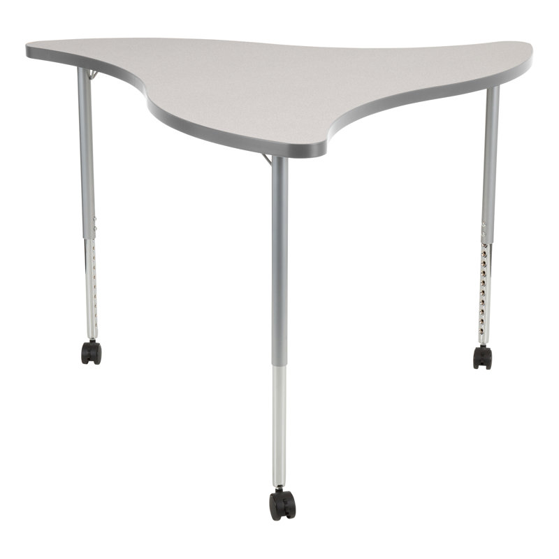 Table d'activité mobile à roulettes à hauteur réglable 48 "x 44" Structure Series, gris, gris