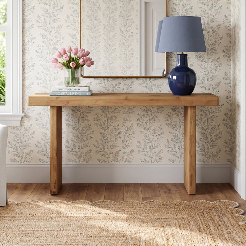 Thompkins 60'' Solid Wood Console Table, Aged Brown