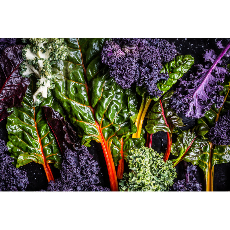 Kale Legumes Variétés - Photographie sur toile tendue, H 32 po x l 48 po