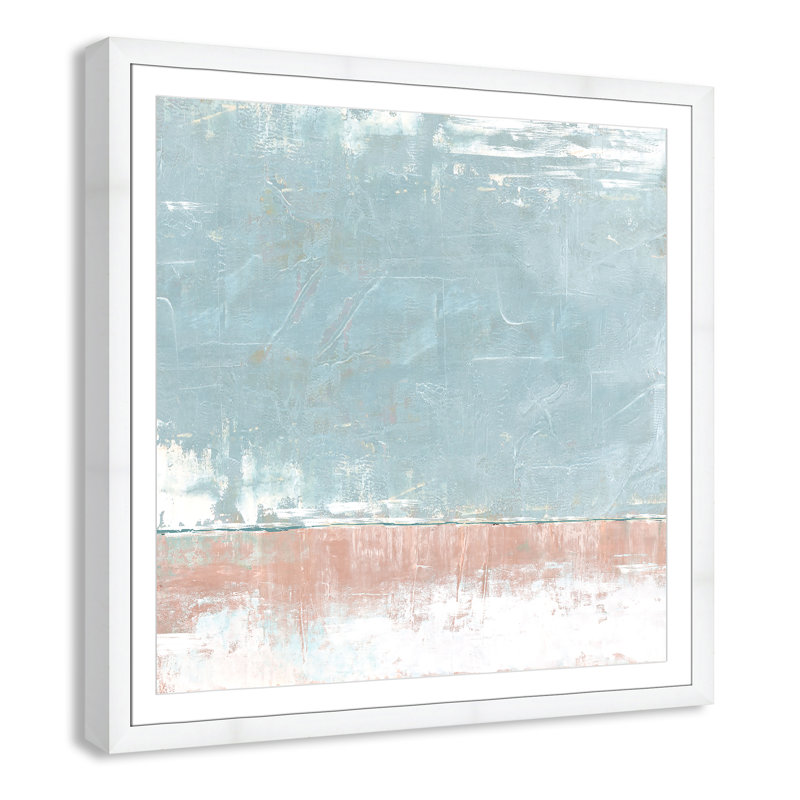 Foundation  Print by Denise Brown, White Framed, 42.5" H x 42.5" W