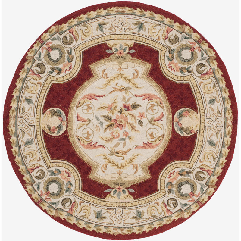 Alladin Hand Hooked Performance Oriental Rug, Round 8'