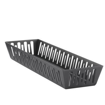 Narrow Rectangle Stainless Steel Basket