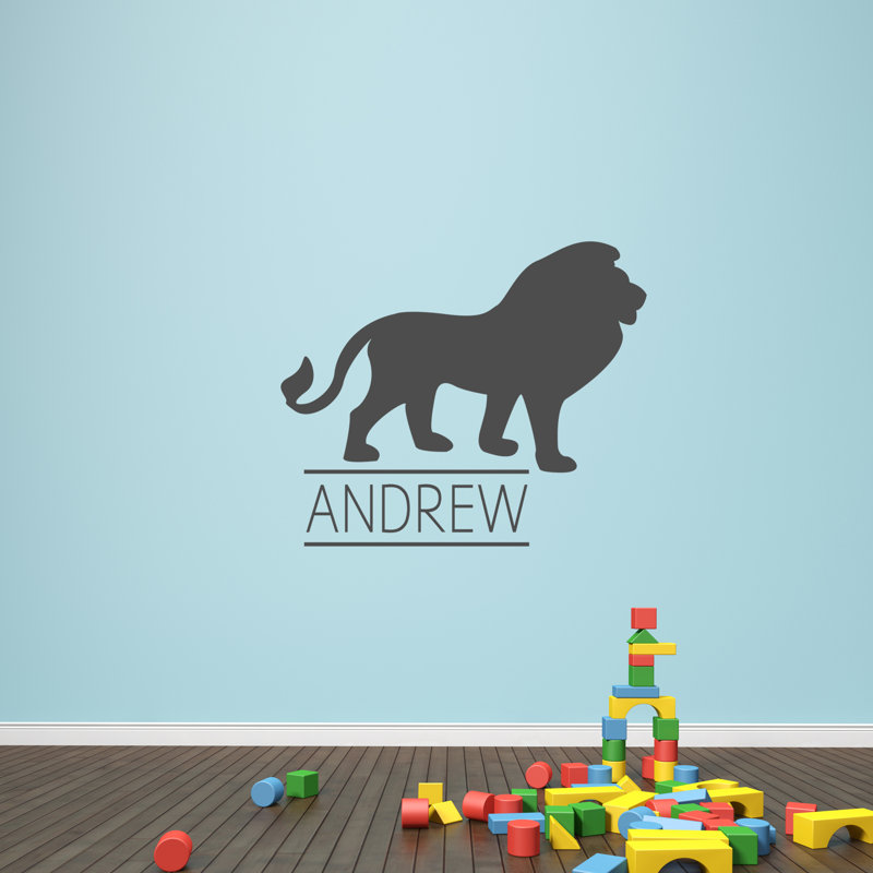 Adhésif décoratif lion, Gris foncé, Oui