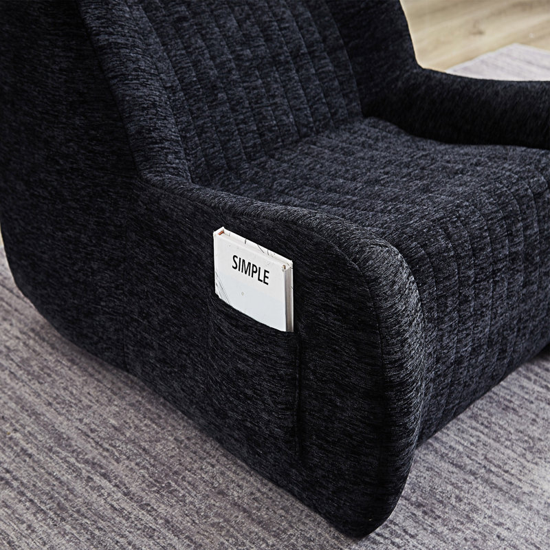 Fauteuil d'appoint Lazy, Noir