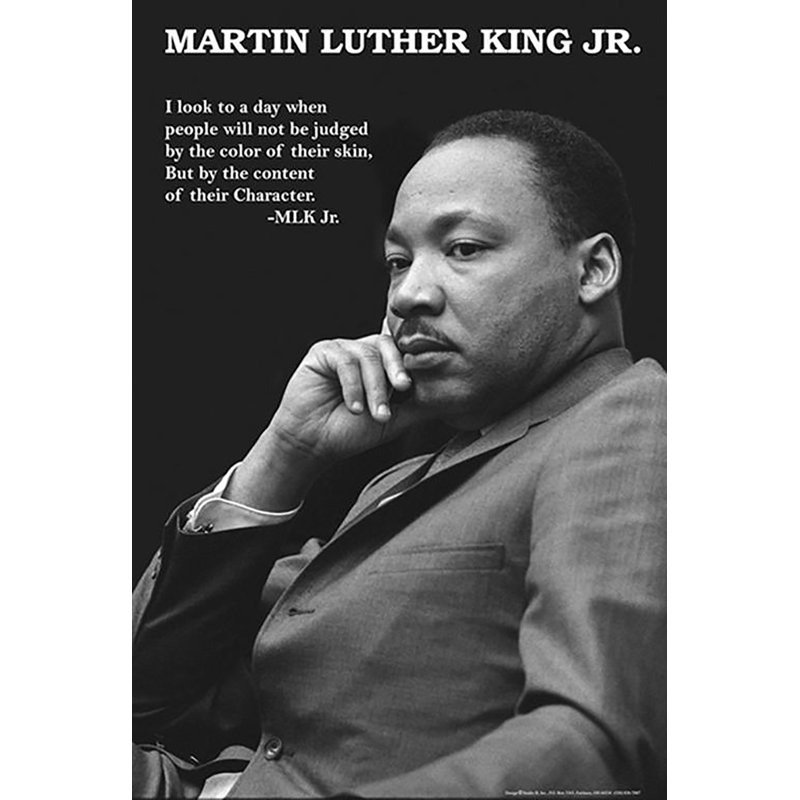 Reproduction de photo sur papier, « Martin Luther King Jr-unframed »
