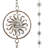 Sun Face Rain Chains