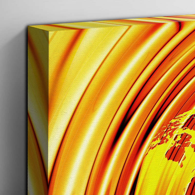 World Map Photographic - Wrapped Canvas, 40cm H x 60cm W