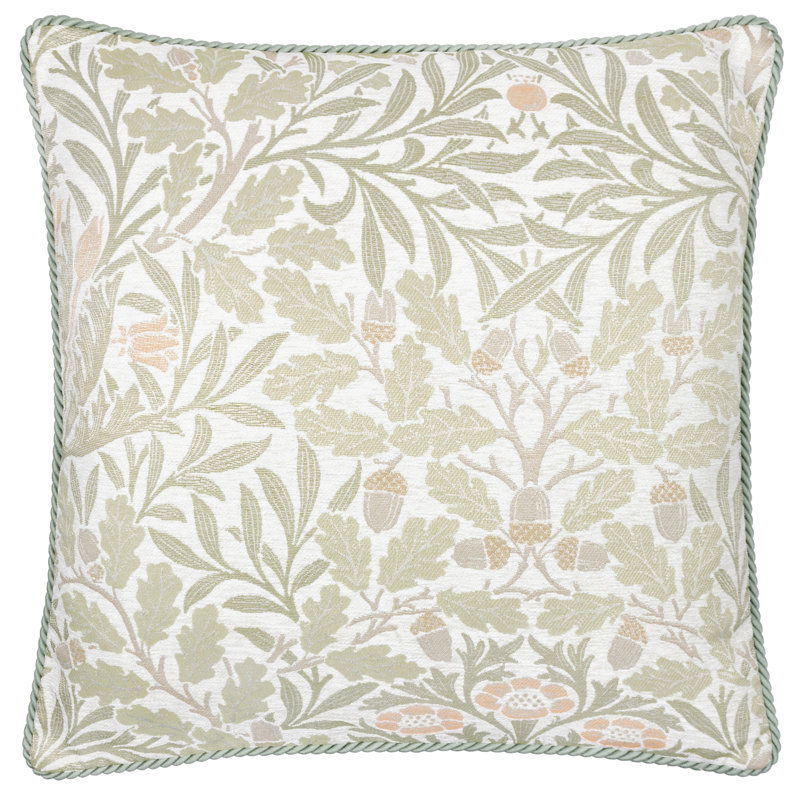 Acorn Multi Floral Square Throw Pillow Cover, Pillow Cover Only - No Insert, White Floral