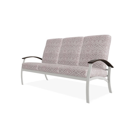 Askar 71.5'' Wide Powder Coated Aluminum Patio Sofa with Cushions