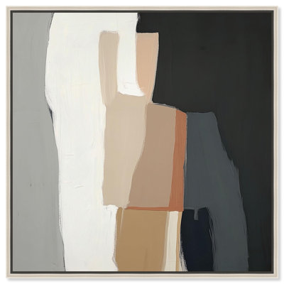 Impression sur toile «Passageway III Modern Boho» par Art Remedy, cadre argenté, 12 x 12