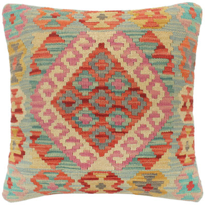Shabby Elegance Turkish Hand Woven Kilim Pillow