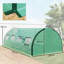 Savra Walk-In Polytunnel Greenhouse With Galvanised Steel Frame And Mesh Windows