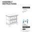 Table de chevet contemporaine 1Pc