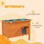 Outdoor Cat House 85 x 50 x 685cm Orange