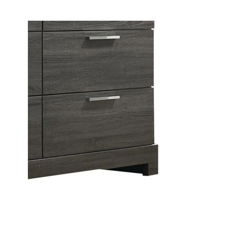 Commode en bois avec tiroirs et base luge Kelvin