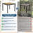 Abshire 5-Piece Outdoor Dining Set, 4-Person Outdoor Table and Chairs with Square HDPS Top & Weather-Resistant Metal Frame, All-Weather Patio Dining Set for Backyard, Deck, Garden