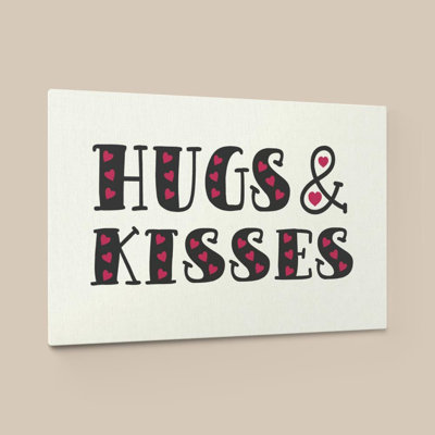 Hugs & Kisses par CAD Designs - Impression sur toile