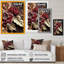 Art floral sur toile rose, impression de fleur rétro - Glam rétro II-87348364-87348363