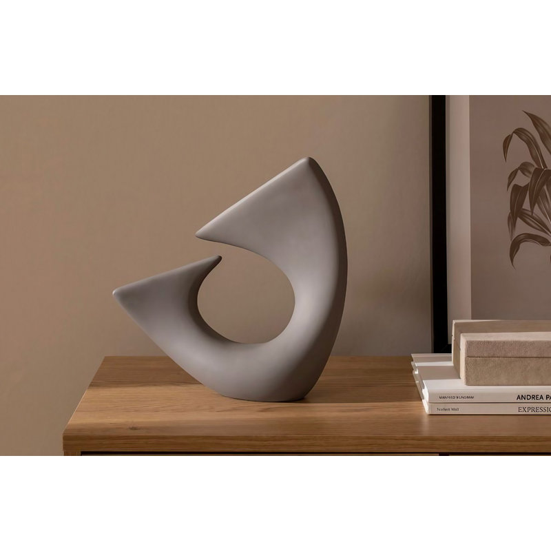 Croyl Ceramic Table Vase, 28cm H x 11cm W x 28cm D, Mink