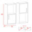 Armoire à pharmacie murale avec rangement ouvert et fermé-1038495238