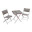 Ensemble de chaises bistro en rotin pliable pour 2 personnes avec table de dossier-1054808770