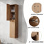Meuble-lavabo mural 30 po avec lavabo et armoires latérales, portes à fermeture en douceur
