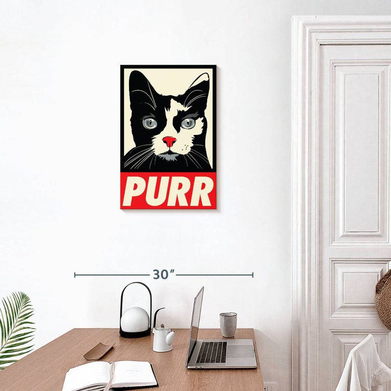 Brampt Purr Propaganda, 24" H x 16" W