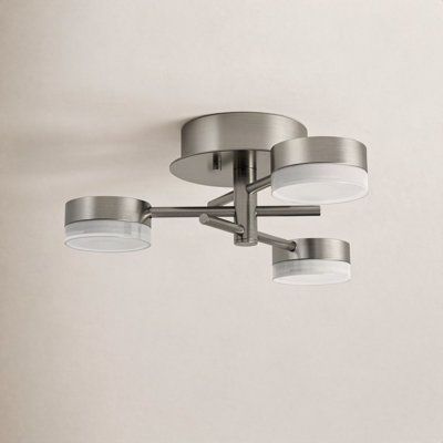 Hazel 3 Light Acrylic LED Semi Flush Mount