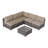 Fully Assembled 4-Piece Wicker Patio Set with Premium Cushions